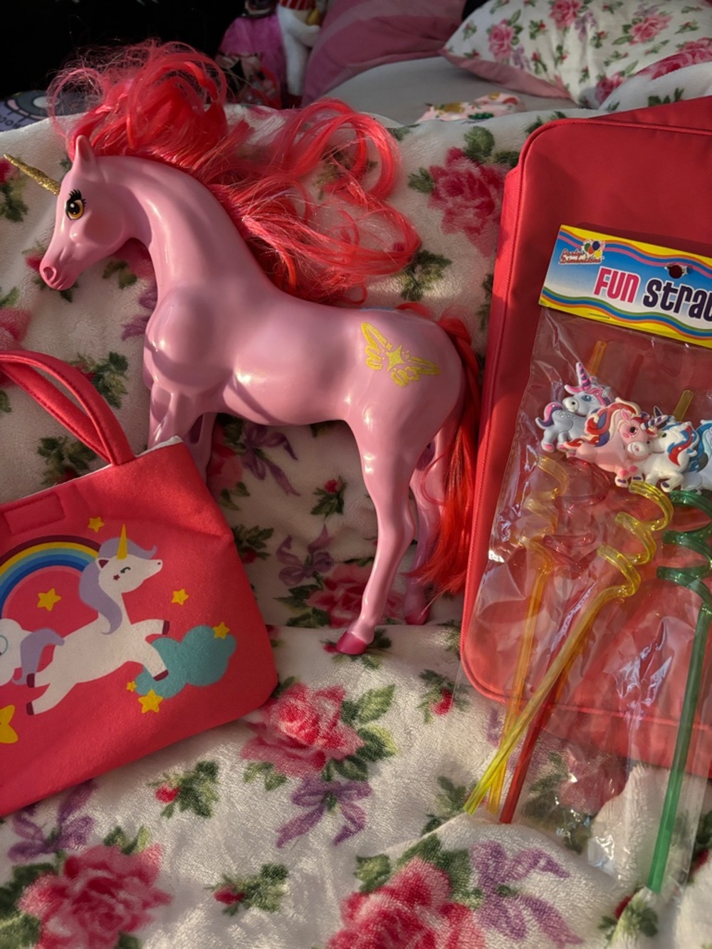 Pink Unicorn Toy Figure - Kids Toys